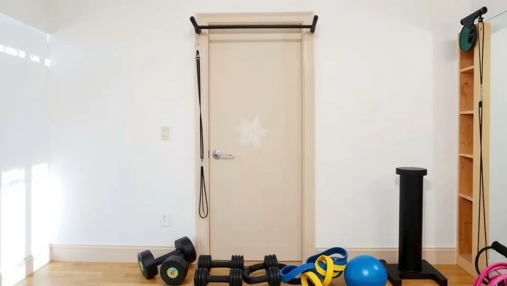 Träningsbar i dörren på hemmaplan